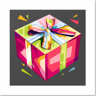 Christmas present WPAP Posters and Art